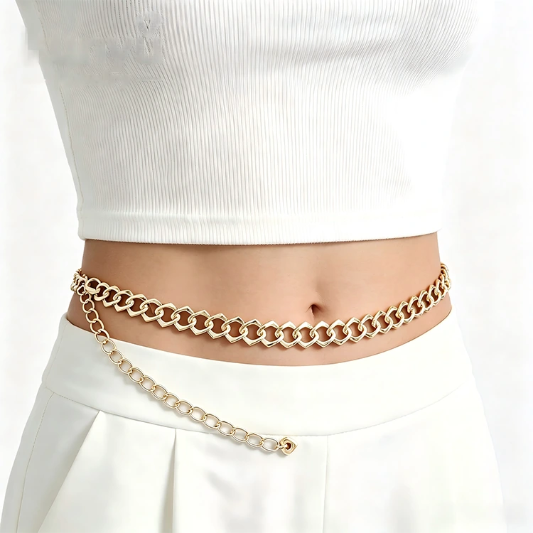 Gold Chain Waist Belt